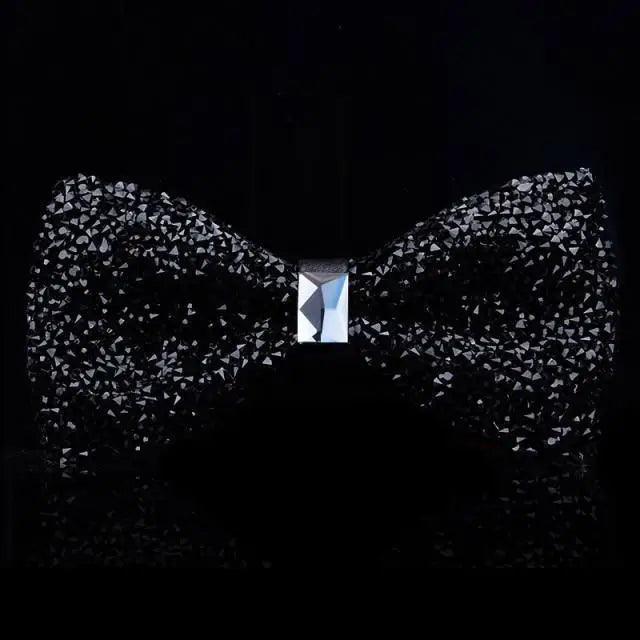 Shiny Butterfly Men Bowtie Sparkling Wedding Bridegroom Bow Ties  Adjustable Length Party Bowties Stevvex