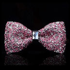 Shiny Butterfly Men Bowtie Sparkling Wedding Bridegroom Bow Ties  Adjustable Length Party Bowties Stevvex