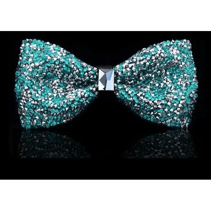 Shiny Butterfly Men Bowtie Sparkling Wedding Bridegroom Bow Ties  Adjustable Length Party Bowties Stevvex