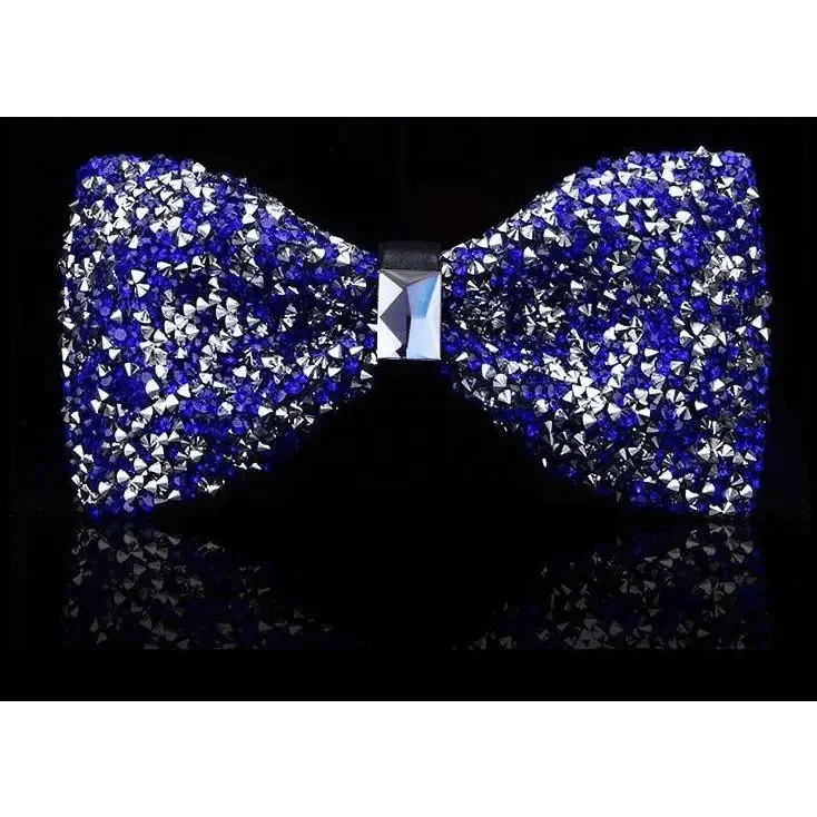 Shiny Butterfly Men Bowtie Sparkling Wedding Bridegroom Bow Ties  Adjustable Length Party Bowties Stevvex