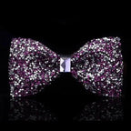 Shiny Butterfly Men Bowtie Sparkling Wedding Bridegroom Bow Ties  Adjustable Length Party Bowties Stevvex