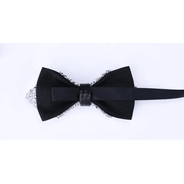 Shiny Butterfly Men Bowtie Sparkling Wedding Bridegroom Bow Ties  Adjustable Length Party Bowties Stevvex