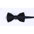 Shiny Butterfly Men Bowtie Sparkling Wedding Bridegroom Bow Ties  Adjustable Length Party Bowties Stevvex