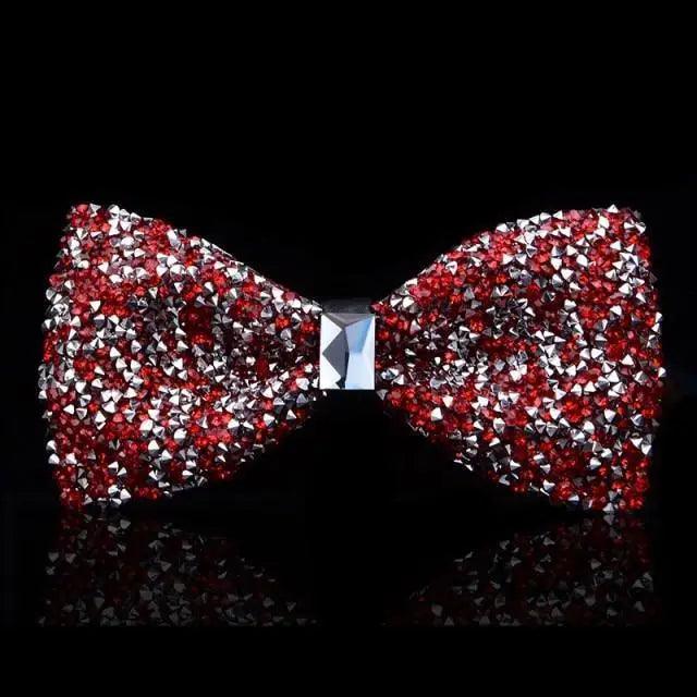 Shiny Butterfly Men Bowtie Sparkling Wedding Bridegroom Bow Ties  Adjustable Length Party Bowties Stevvex
