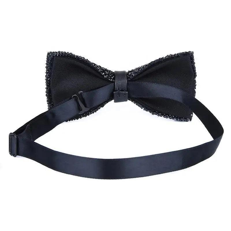 Shiny Butterfly Men Bowtie Sparkling Wedding Bridegroom Bow Ties  Adjustable Length Party Bowties Stevvex