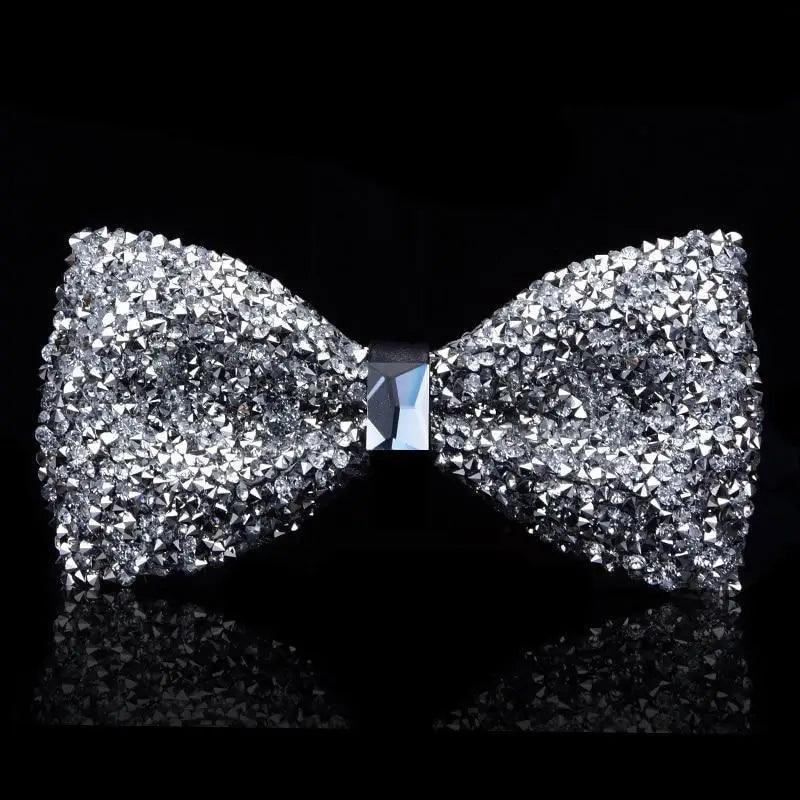 Shiny Butterfly Men Bowtie Sparkling Wedding Bridegroom Bow Ties  Adjustable Length Party Bowties Stevvex