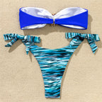 Shiny Rhinestone Strapless Bikini Female Women 2PCS Shiny Diamond Bikini Set Bra Swimsuit  Bathing Suit Swimsuit Women Swimwear Two-pieces Luxury Bikini Set Bather Bathing Suit Swimwear Stevvex