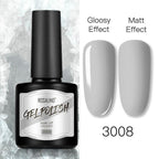 Shiny Womens Gel Nail Polish Permanent Painting Glossy Matte Effect For Manicure Nail Art Design For Womens and Girls Stevvex