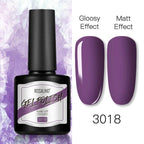 Shiny Womens Gel Nail Polish Permanent Painting Glossy Matte Effect For Manicure Nail Art Design For Womens and Girls Stevvex