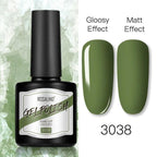 Shiny Womens Gel Nail Polish Permanent Painting Glossy Matte Effect For Manicure Nail Art Design For Womens and Girls Stevvex