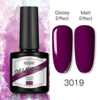 Shiny Womens Gel Nail Polish Permanent Painting Glossy Matte Effect For Manicure Nail Art Design For Womens and Girls Stevvex
