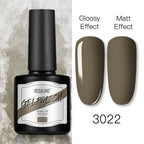 Shiny Womens Gel Nail Polish Permanent Painting Glossy Matte Effect For Manicure Nail Art Design For Womens and Girls Stevvex