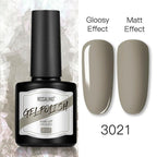 Shiny Womens Gel Nail Polish Permanent Painting Glossy Matte Effect For Manicure Nail Art Design For Womens and Girls Stevvex