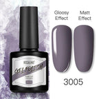 Shiny Womens Gel Nail Polish Permanent Painting Glossy Matte Effect For Manicure Nail Art Design For Womens and Girls Stevvex