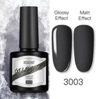 Shiny Womens Gel Nail Polish Permanent Painting Glossy Matte Effect For Manicure Nail Art Design For Womens and Girls Stevvex