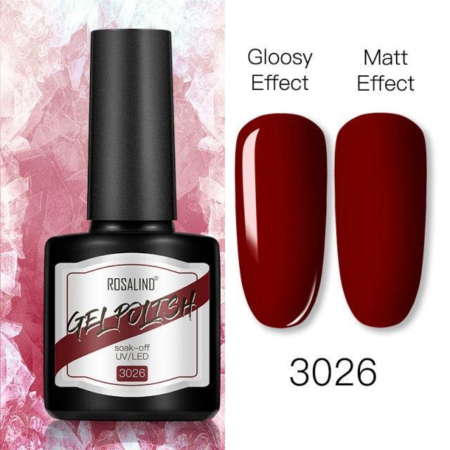 Shiny Womens Gel Nail Polish Permanent Painting Glossy Matte Effect For Manicure Nail Art Design For Womens and Girls Stevvex