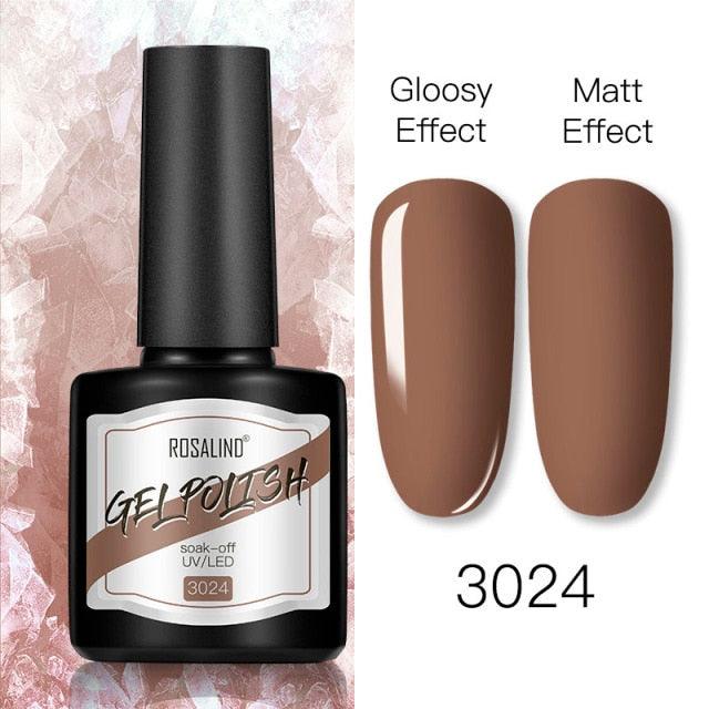 Shiny Womens Gel Nail Polish Permanent Painting Glossy Matte Effect For Manicure Nail Art Design For Womens and Girls Stevvex