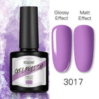 Shiny Womens Gel Nail Polish Permanent Painting Glossy Matte Effect For Manicure Nail Art Design For Womens and Girls Stevvex