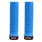 Shock Absorption Mountain Road Cycling Bike Bicycle Handlebar Cover Grips Smooth Soft Rubber Anti-slip Handle Grip Lock Bar End Premium Bike Handlebar Grips Single Lock-on Bike Grips Professional Mountain Bicycle Handlebar Locking Grips Stevvex
