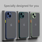 Shockproof Armor Case For iPhone 14 13 12 11Pro Max XR XS X Black Men Luxury Silicone Bumper Clear Hard Cover Silicone Armor Bumper Clear Hard Cover