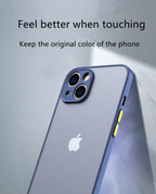 Shockproof Armor Case For iPhone 14 13 12 11Pro Max XR XS X Black Men Luxury Silicone Bumper Clear Hard Cover Silicone Armor Bumper Clear Hard Cover