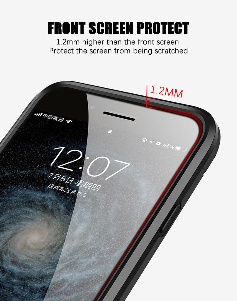 Shockproof Armor Case For iPhone XR iPhone X Xs Xs Max Stand Holder Ring Phone Cover for iPhone 6 6S 6PLUS 7 8 plus  Slim Durable Soft Anti-Scratch 360 Degree Rotating Ring Holder Kickstand Protective With Magnetic Case Stevvex