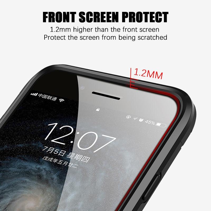 Shockproof Armor Case For iPhone XR iPhone X Xs Xs Max Stand Holder Ring Phone Cover for iPhone 6 6S 6PLUS 7 8 plus  Slim Durable Soft Anti-Scratch 360 Degree Rotating Ring Holder Kickstand Protective With Magnetic Case Stevvex