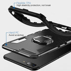 Shockproof Armor Case For iPhone XR iPhone X Xs Xs Max Stand Holder Ring Phone Cover for iPhone 6 6S 6PLUS 7 8 plus  Slim Durable Soft Anti-Scratch 360 Degree Rotating Ring Holder Kickstand Protective With Magnetic Case Stevvex
