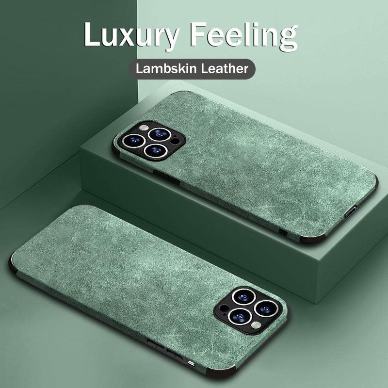 Shockproof Leather Texture Case For iPhone  8 7 Plus Soft Silicone Bumper Camera Protection Phone Cover Luxury Elegant PU Leather Flexible Bumper Non-Slip Grip Shockproof Full Body Protective Cover Stevvex