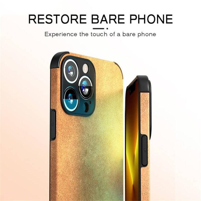 Shockproof Leather Texture Case For iPhone  8 7 Plus Soft Silicone Bumper Camera Protection Phone Cover Luxury Elegant PU Leather Flexible Bumper Non-Slip Grip Shockproof Full Body Protective Cover Stevvex