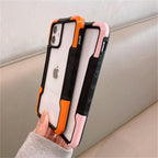 Shockproof Phone Case For iPhone 12 11 13 Pro Max Transparent Case For iPhone 11 12 13 Hard Soft Full Cover 360 Degree Protective Cover Simple Luxury Design Shiny iphone cover Stevvex