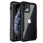 Shockproof Phone Case For iPhone 12 11 13 Pro Max Transparent Case For iPhone 11 12 13 Hard Soft Full Cover 360 Degree Protective Cover Simple Luxury Design Shiny iphone cover Stevvex
