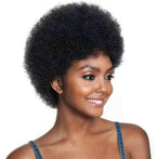 Short Afro Curly Human Hair Full Machine Wigs for Women 150% Density Short Hair Pixie Cut Wig Remy Human Hair Afro Wig For Black Women Gifts for Girlfriends Stevvex