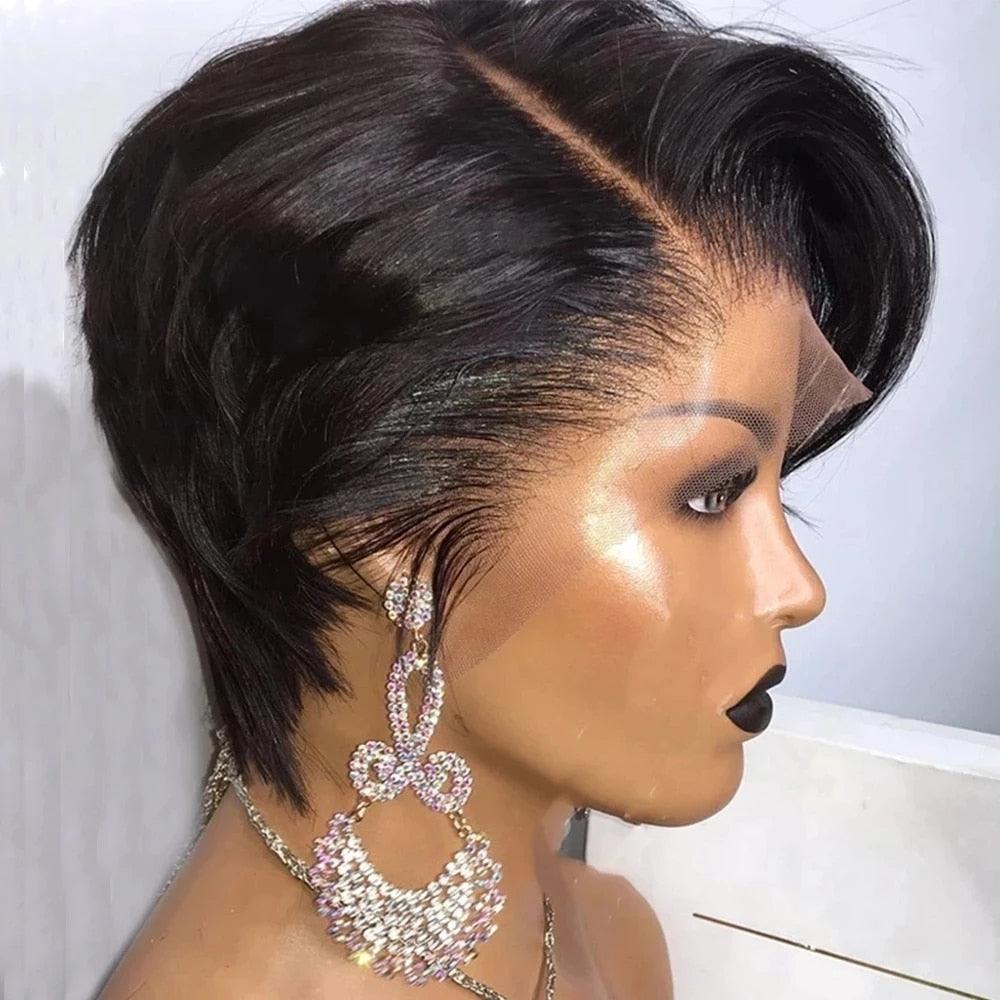 Short Pixie T-Part Lace Wig
