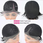 Short Pixie T-Part Lace Wig