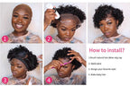 Short Curly Human Hair Wigs Pixie Cut Wigs Lace Front Wigs for Women Remy Hair Wig for Women Pre Plucked with Baby Hair Wigs For Black Women Gifts for Girlfriends Stevvex