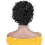 Short Pixie Cut Wig Bob Curly Human Hair Wig Brazilian Hair Wigs for Women Pre Plucked with Baby Hair Non Lace Human Hair Wigs For Black Women Gifts for Girlfriends Stevvex