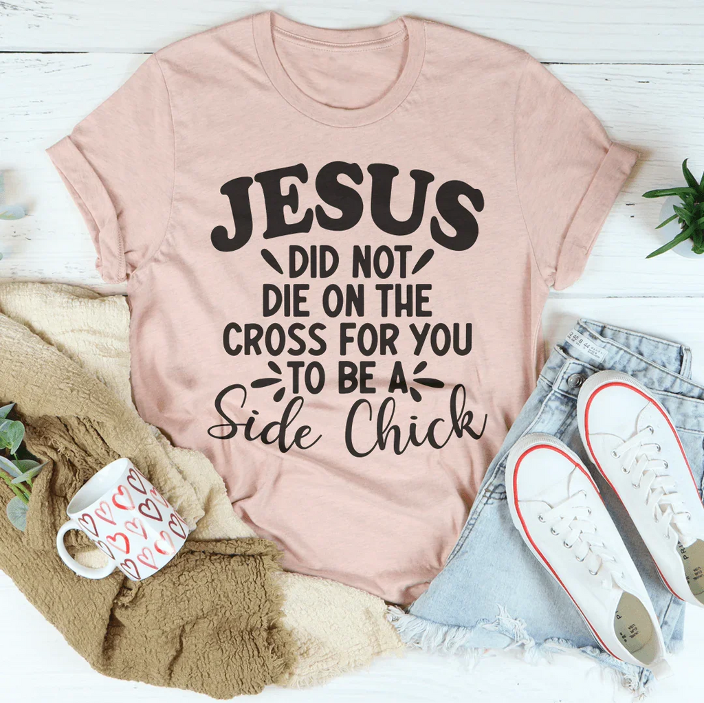 Side Chick Tee Peachy Sunday