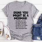 Signs You Might Be A Mermaid Tee - SJB-DIAMOND ELITES