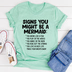 Signs You Might Be A Mermaid Tee - SJB-DIAMOND ELITES