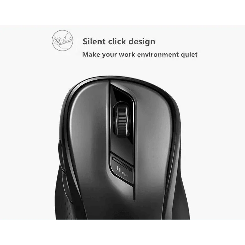Silent Laptop Wireless Mouse Adjustable DPI Stylish Easy Switch Bluetooth 2.4GHz Mouse For Computer Stevvex