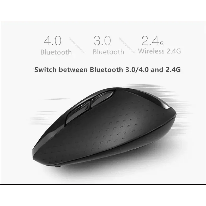 Silent Laptop Wireless Mouse Adjustable DPI Stylish Easy Switch Bluetooth 2.4GHz Mouse For Computer Stevvex
