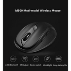 Silent Laptop Wireless Mouse Adjustable DPI Stylish Easy Switch Bluetooth 2.4GHz Mouse For Computer Stevvex