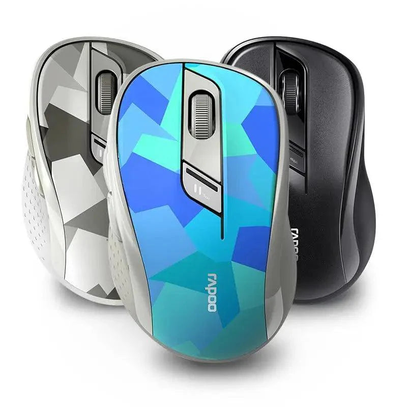 Silent Laptop Wireless Mouse Adjustable DPI Stylish Easy Switch Bluetooth 2.4GHz Mouse For Computer Stevvex