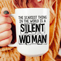 Silent Woman Ceramic Mug 15 oz Peachy Sunday