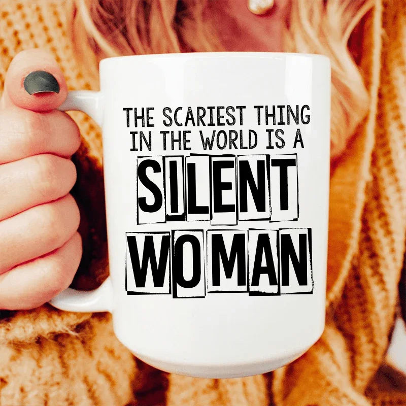Silent Woman Ceramic Mug 15 oz Peachy Sunday