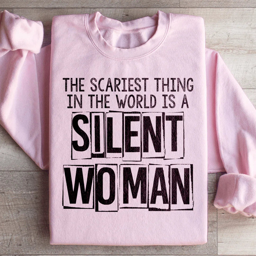 Silent Woman Sweatshirt Peachy Sunday