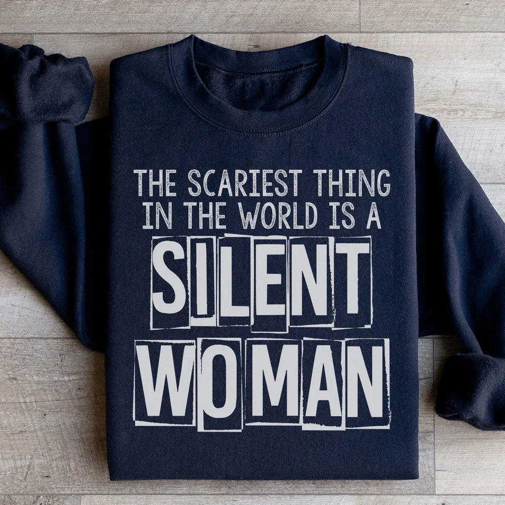 Silent Woman Sweatshirt Peachy Sunday