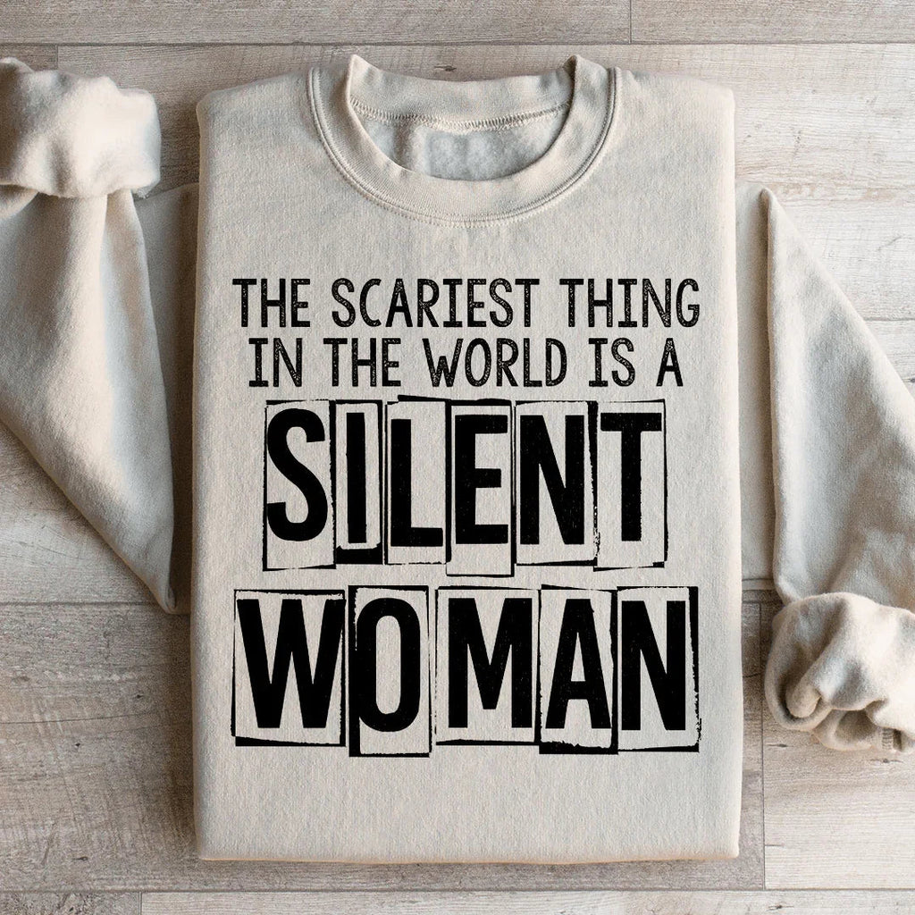 Silent Woman Sweatshirt Peachy Sunday