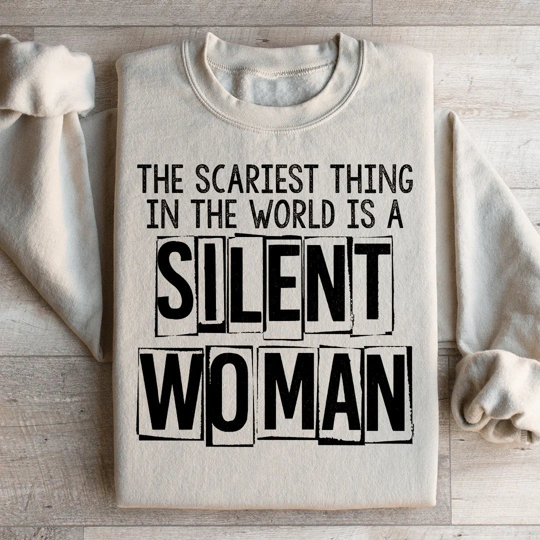 Silent Woman Sweatshirt Peachy Sunday